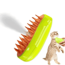 Escova a Vapor 3 em 1 Autolimpante para Pets