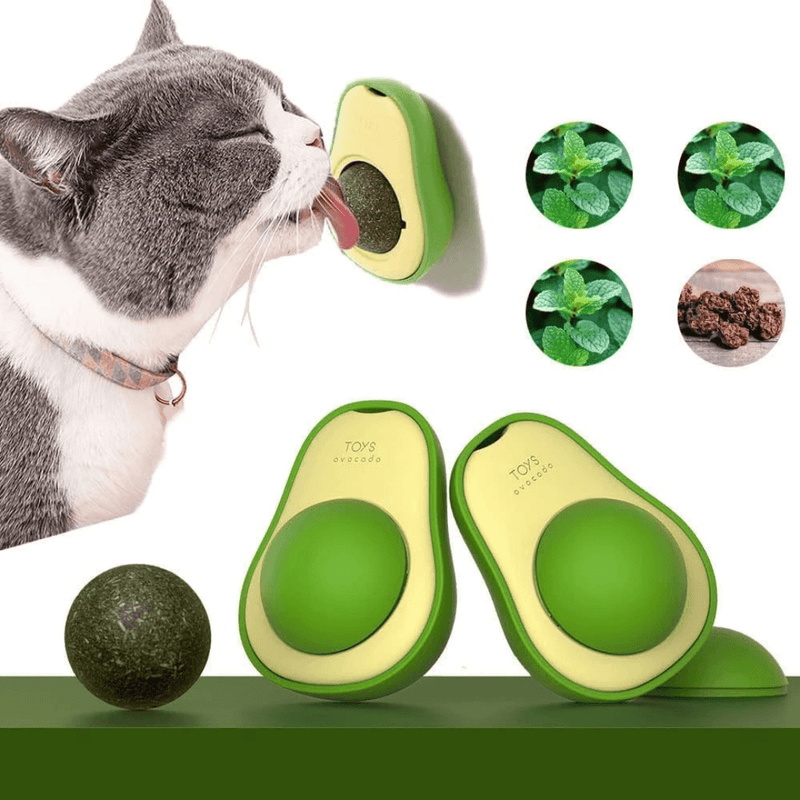 Abacate Pet Lambe Lambe Catnip Rotacional 360° para Gatos