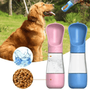 Garrafa Portátil 2 em 1 para Água e Ração - 490ml