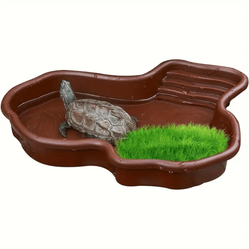 Banheira e Prato 2 em 1 para Tartarugas - Design Exclusivo e Durável