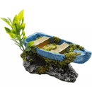Canoa Decorativa para Aquário - Enfeite Charmoso e Realista