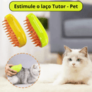 Escova a Vapor 3 em 1 Autolimpante para Pets