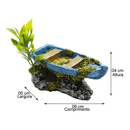 Canoa Decorativa para Aquário - Enfeite Charmoso e Realista