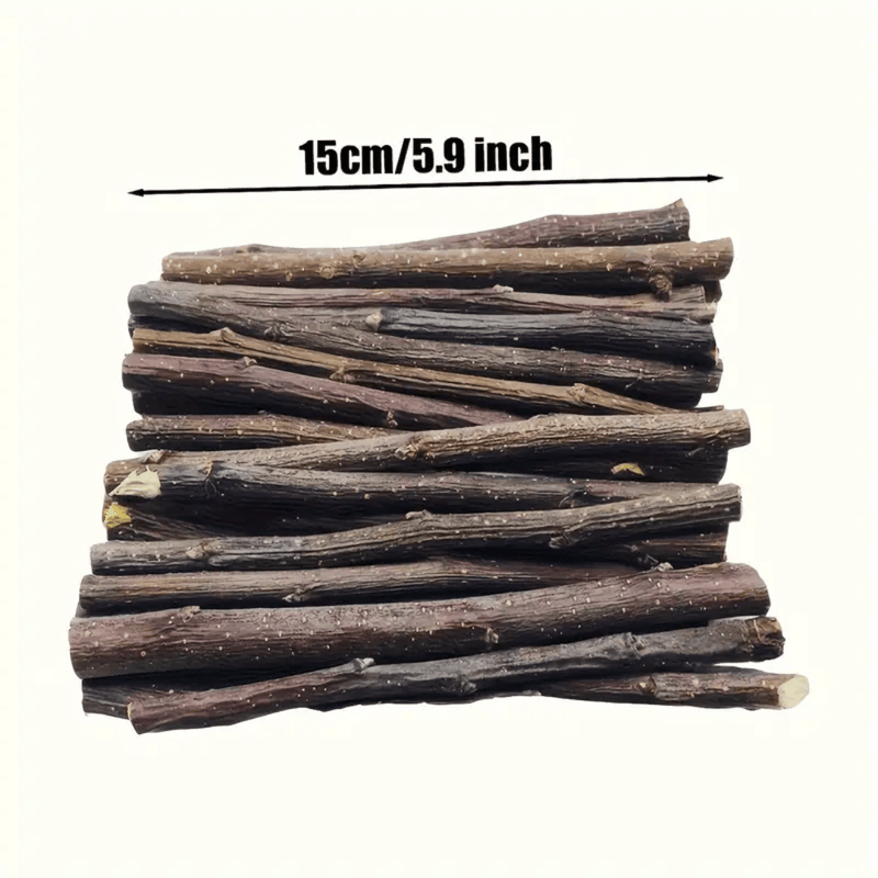 Palitos de Mastigar de Madeira para Roedores - Saúde Dental Natural