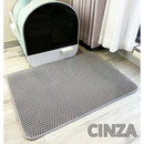 Tapete Higiênico para Gatos - Dupla Camada Lavável e Coletora de Areia