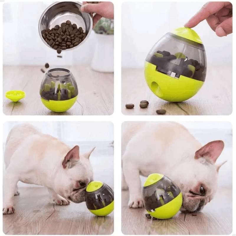 Brinquedo Interativo Porta Petisco: Diversão e Estímulo para o Bem-Estar do Seu Pet!