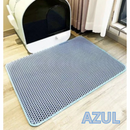 Tapete Higiênico para Gatos - Dupla Camada Lavável e Coletora de Areia