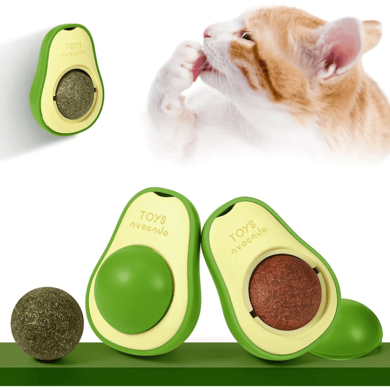Abacate Pet Lambe Lambe Catnip Rotacional 360° para Gatos