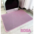 Tapete Higiênico para Gatos - Dupla Camada Lavável e Coletora de Areia